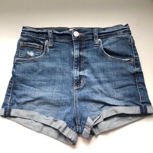 Blue denim Garage shorts